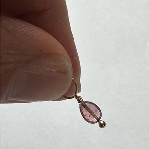 Heather B. Moore Pink Faceted Drop Gemstone